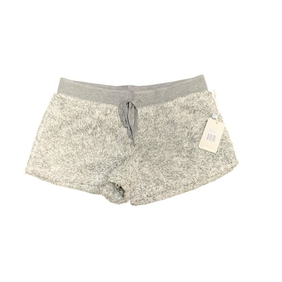 P.J. Salvage Heather Grey Fuzzy Lounge Shorts S Soft & Cozy Sherpa NWT - Picture 1 of 4